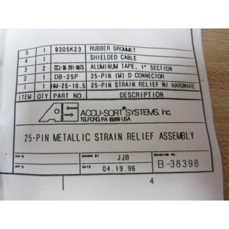 Accu-Sort HM-25-10.5 Strain Relief HM25105 (Pack of 3)
