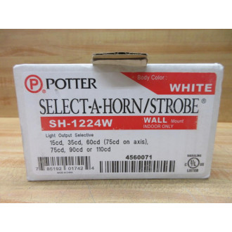 Potter SH-1224W Select-A-Horn Strobe SH1224W