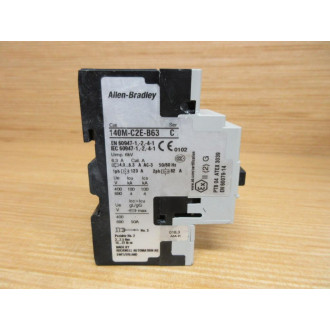 Allen Bradley 140M-C2E-B63 Circuit Breaker 140MC2EB63 Ser. C - Used