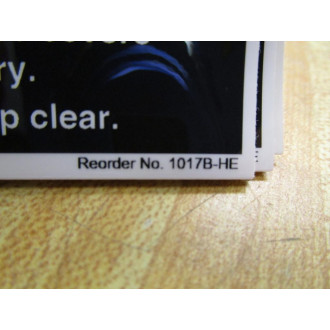 Clarion 1017B-HE DANGER Sticker (Pack of 4)