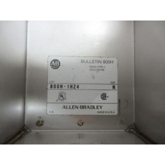 Allen Bradley 800H-1HZ4 Enclosure - Used