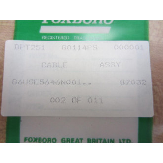 Foxboro G0114PS Cable Assembly