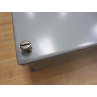 Hoffman A-143 Enclosure 12 12 x 13 12"6 12" Missing 1 Screw - New No Box