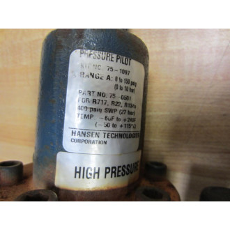 Hansen HA4AD 25% RED Pressure Regulator 75J - Used