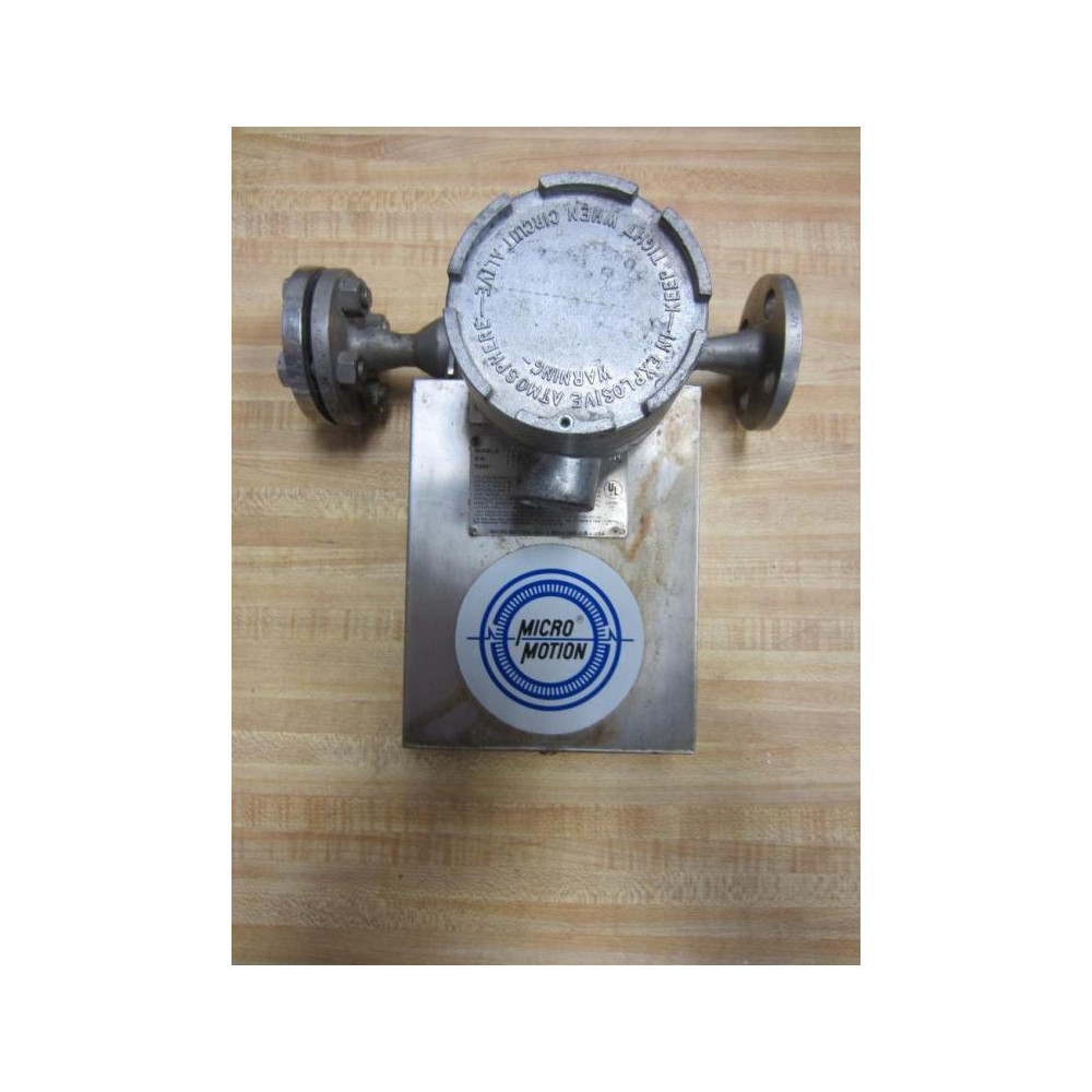 Micro Motion 40S SS Mass Flow Sensor 40SSS With Valve - Used