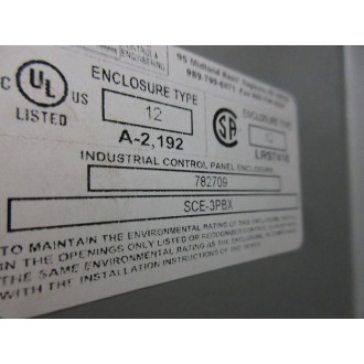 Saginaw Control & Engineering SCE-3PBX Metal Enclosure SCE3PBX - Used