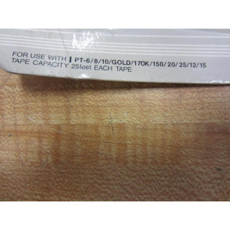 Brother TC-10 Tape Cassette TC10 Black On Clear (Pack of 2)
