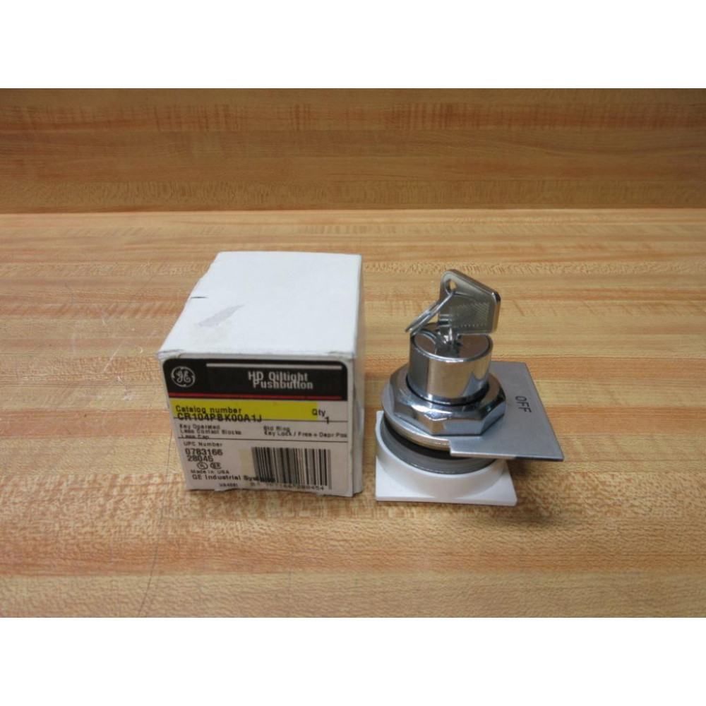 General Electric CR104PBK00A1J GE Push Button WOFF Legend Plate