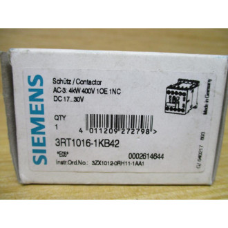 Siemens 3RT1016-1KB42 Contactor 3RT10161KB42