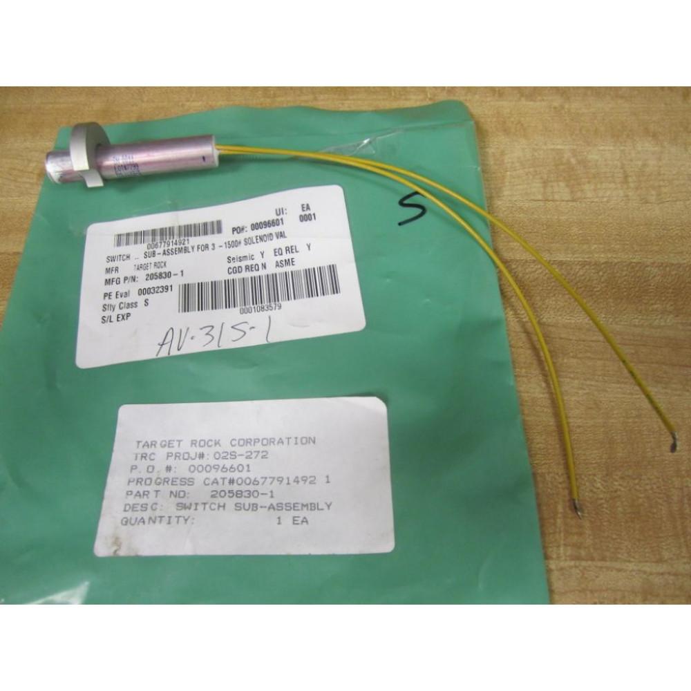 Target Rock 203123-1 Switch 205830-1
