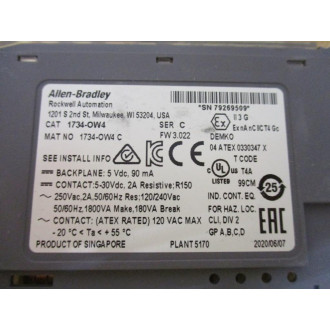 Allen Bradley 1734-OW4 Module 96430877 1734-0W4