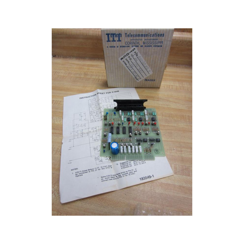 ITT 64050253 Circuit Board K164-B 182524