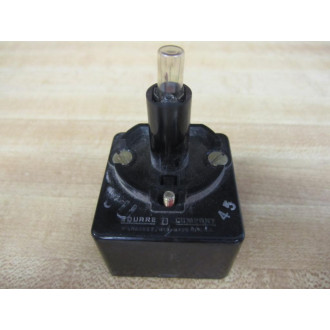 Square D 31054-056-57 Contact Base 3105405657 With Bulb - Used