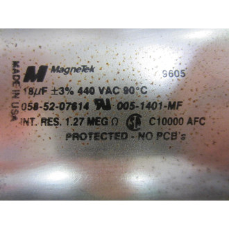 Magnetek 058-52-07614 Capacitor 005-1401-MF - New No Box