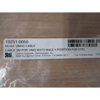 Omron 19251-0050 STI Safety Mat Cable 192510050