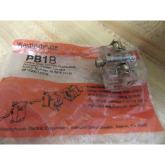 Westinghouse PB1B Contact Block 1290C15G02