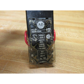 Allen Bradley 800MR-PT16K Pilot Light 800MRPT16K Blue W800M-XAK - Used