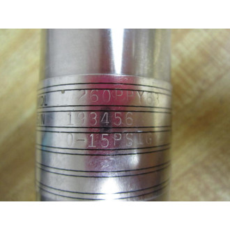 GP:50 260-PP-Y63 Pressure Transducer 260PPY63 Missing Bottom Connector - Used