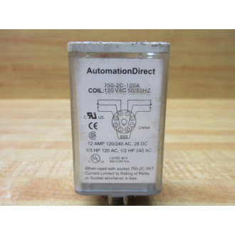 Automation Direct 750-2C-120A Relay 7502C120A - Used