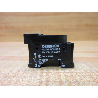 General Electric 080BF10V Contact Block GE Chipped - New No Box
