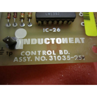 Inductoheat 31035-251 Control Board 31035251 . - Used