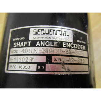 Sequential 40HN-180CB-B2-BCH Shaft Angle Encoder 40HN180CBB2BCH - Used