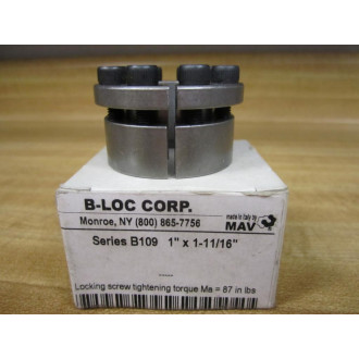 B-Loc B109-1x1-1116 Tightening Torque B1091x11116