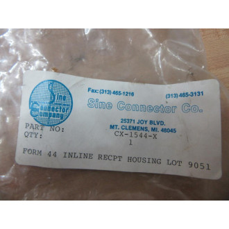 Sine CX-1544-X Receptacle Housing CX1544X ZZM-4116-36L (Pack of 47)