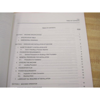 Okuma LU15 Operation & Maintenance Manual 7th Edition - Used