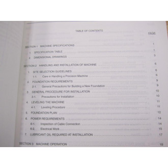 Okuma LU15 Operation & Maintenance Manual 13Th Edition - Used