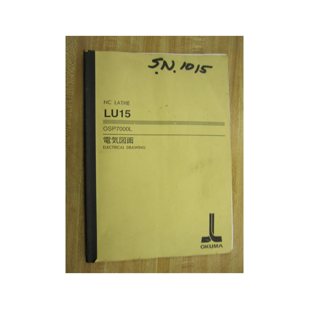 Okuma LU15 Operation & Maintenance Manual Electrcial Drawing - Used