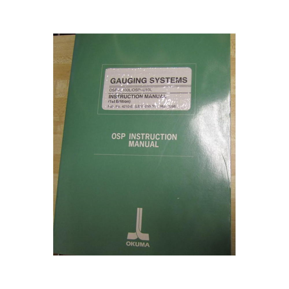 Okuma OSP-U100L Manual OSPU100L 1st Edition - Used
