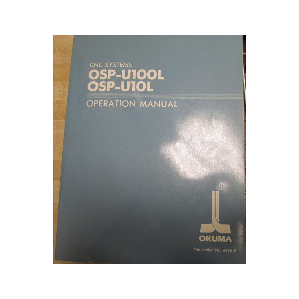 Okuma OSP-U100L Manual OSPU100L - Used
