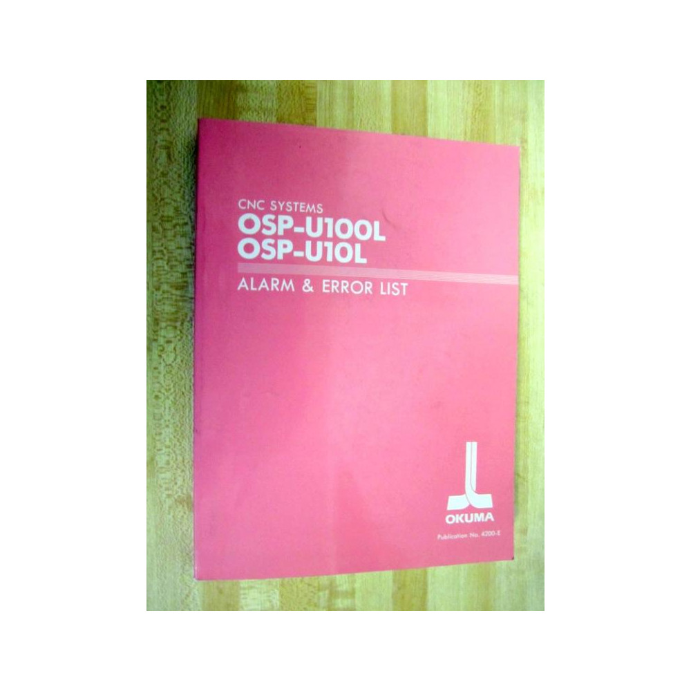Okuma OSP-U100L Manual OSPU100L 4200-E - Used