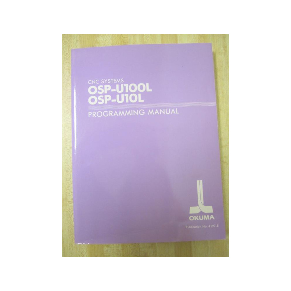 Okuma OSP-U100L Manual OSPU100L (2nd Edition) - Used
