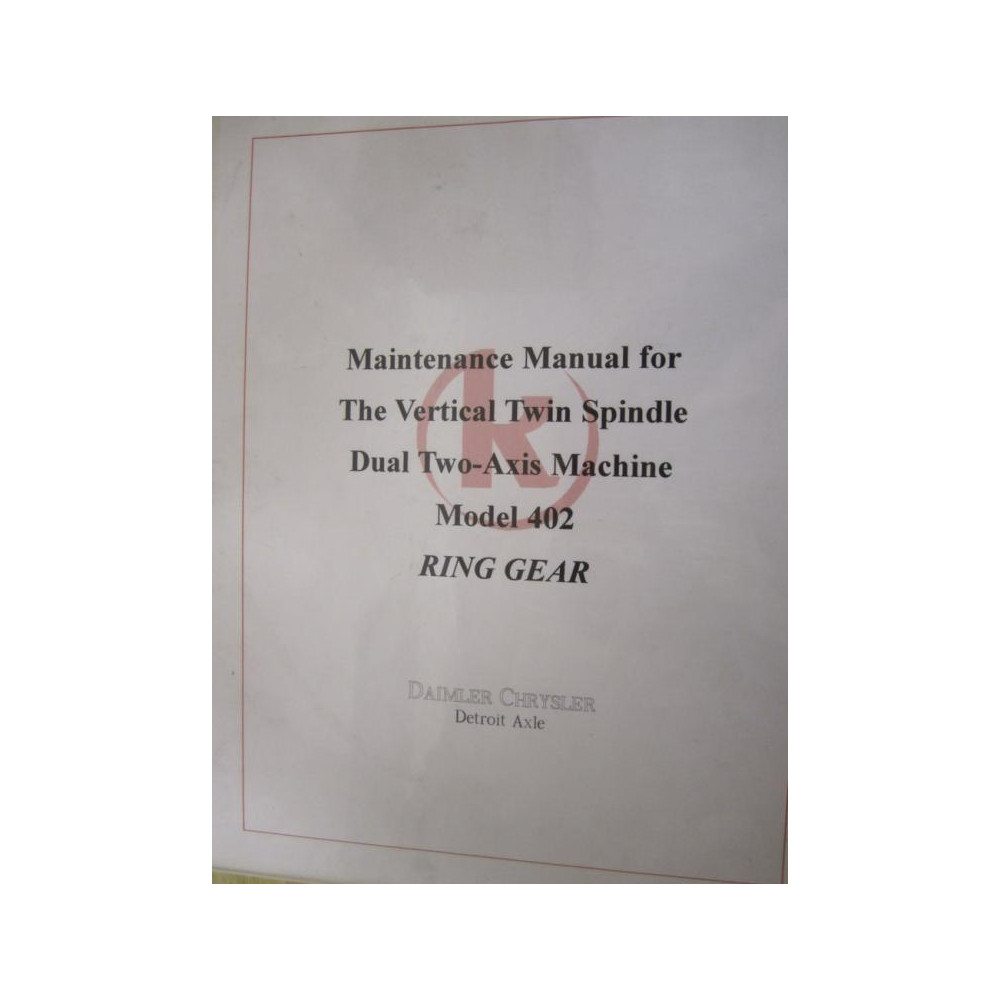 Kasper 402 Electrical Manual - Used