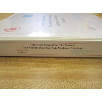 Kasper 402 Electrical Manual - Used