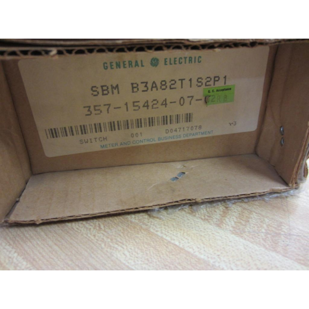 General Electric SBM B3A82T1S2P1 Switch 357-15424-07