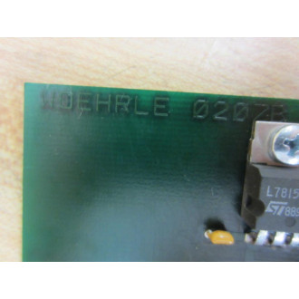 Woehrle 0207B Circuit Board Removed From ANKA A1-V1-216-06 - Used