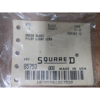 Square D 9001 G-6 Pilot Light Lens 9001G6 85753 Series G