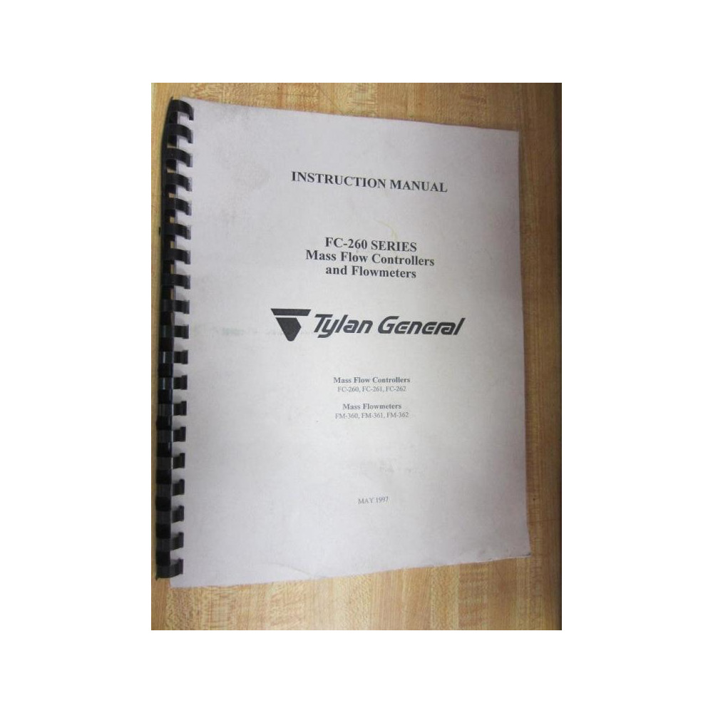 Tylan General FC-260 Instruction Manual FC260 - Used