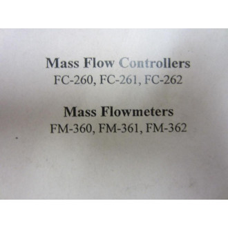 Tylan General FC-260 Instruction Manual FC260 - Used