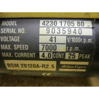 Atlas Copco 4230 1705 80 Nut Runner Confrig 1 - Used