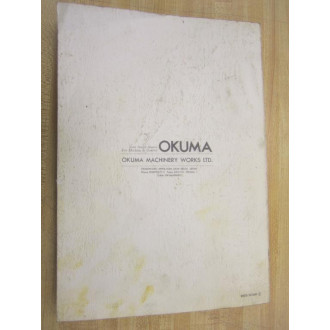 Okuma OSP5000L-G Maintenance Manual OSP5000LG Operation Manual 2446-E-R2 - Used