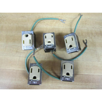 Pass & Seymour 15A 125V Receptacle (Pack of 5) - Used