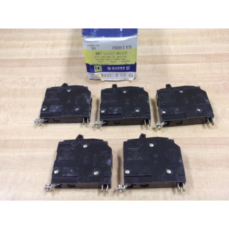Square D QOB-115 Circuit Breaker 15Amp QOB115 (Pack of 5)