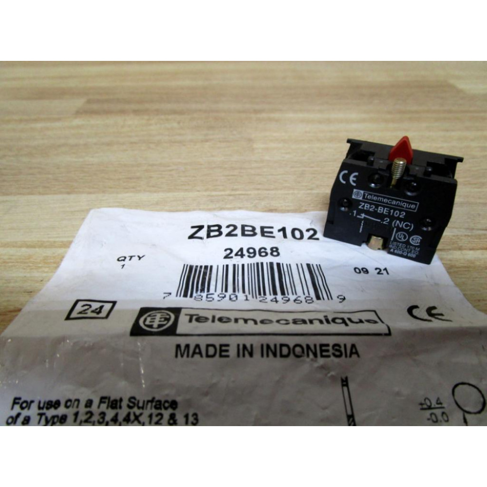 Telemecanique ZB2-BE102 Schneider Block ZB2BE102 24968