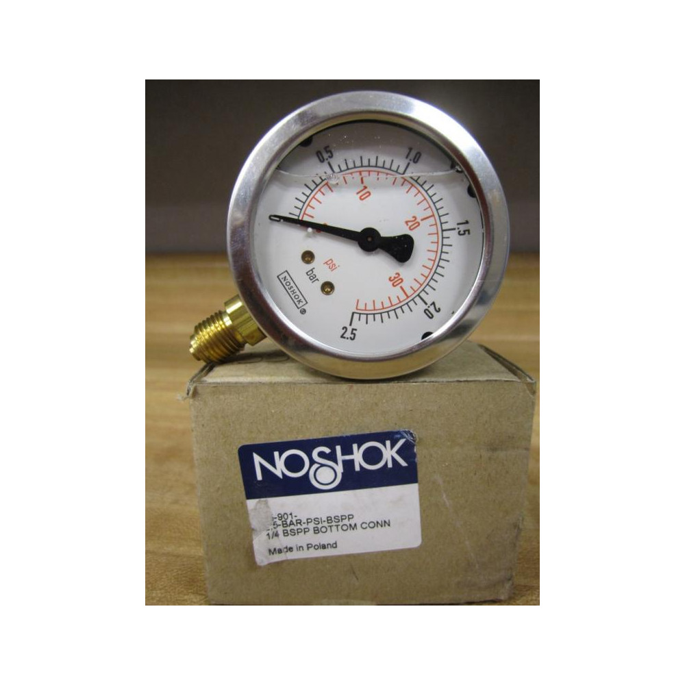 Noshok 25-901-2.2 Pressure Gauge 259012.5 0-2.5
