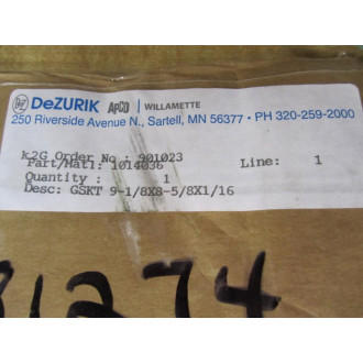 DeZurik 1014036 Gasket