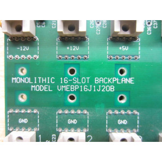 Dawn VME Products VMEBP16J1J20B Circuit Board - Used